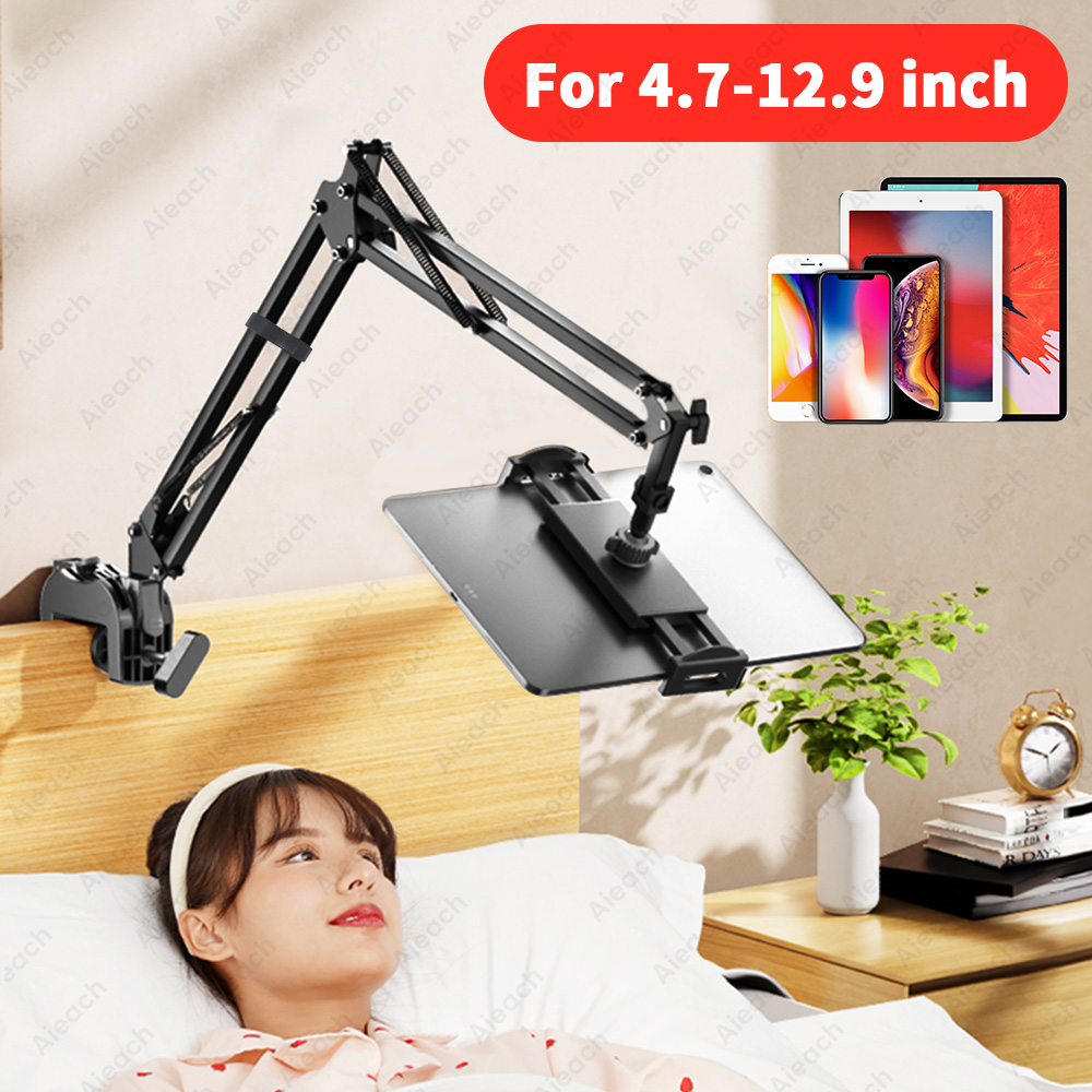 Tablet Reading Accessories - Adjustable Bed Tablet Stand for 4-12.9