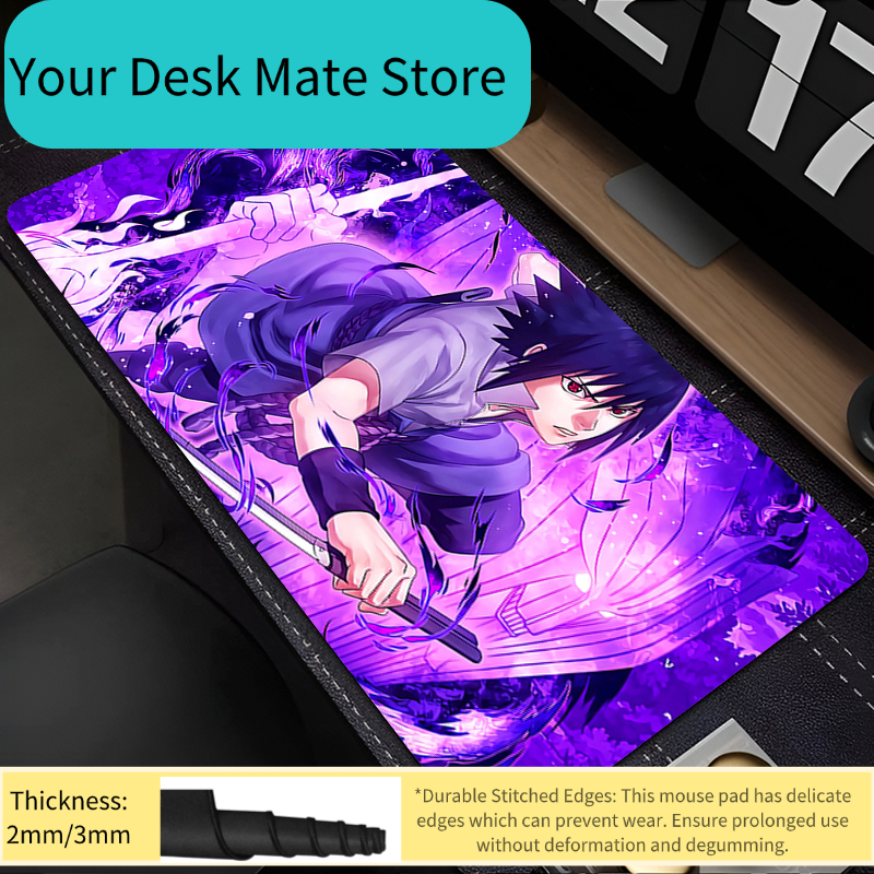 Best Tablet Gaming Accessories - 90x40cm Mouse Pad Naruto Sasuke Anime