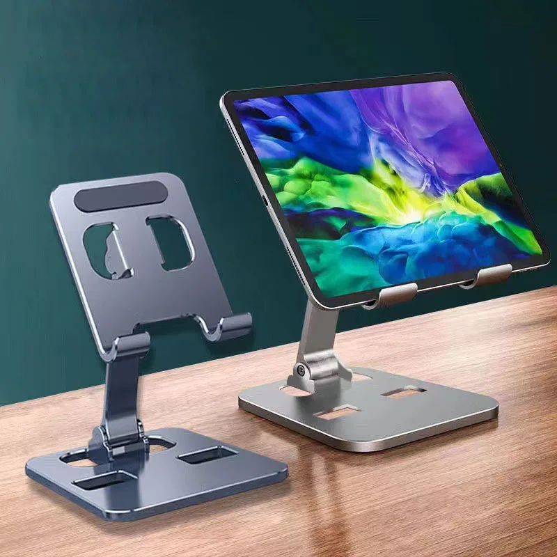 Tablet Reading Accessories - Universal Aluminum Alloy Foldable Desk Phone