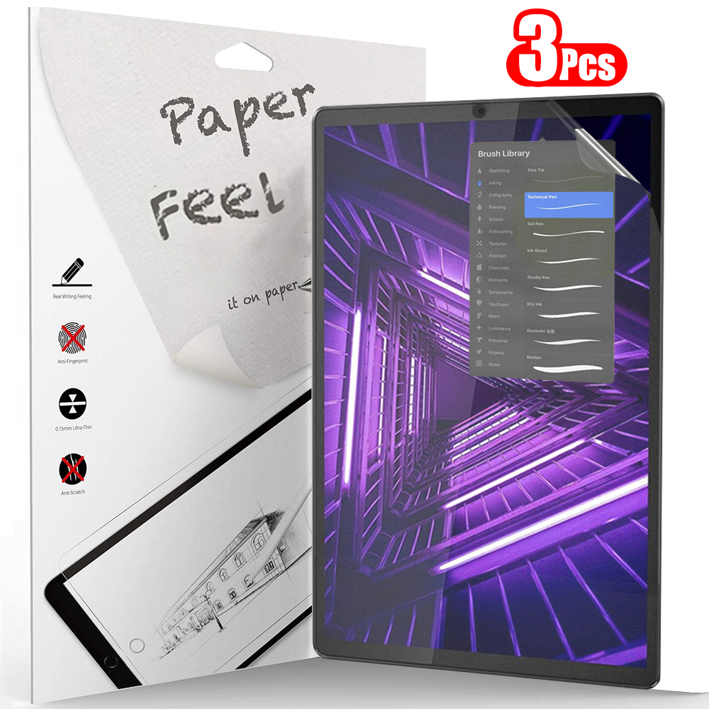 Lenovo Tablet P12 Accessories - 3Pcs Paper Feel Like Screen Protector
