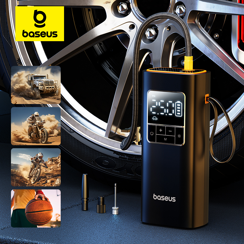 Accessories For Android Tablet - Baseus Wireless Air Pump Portable Tire