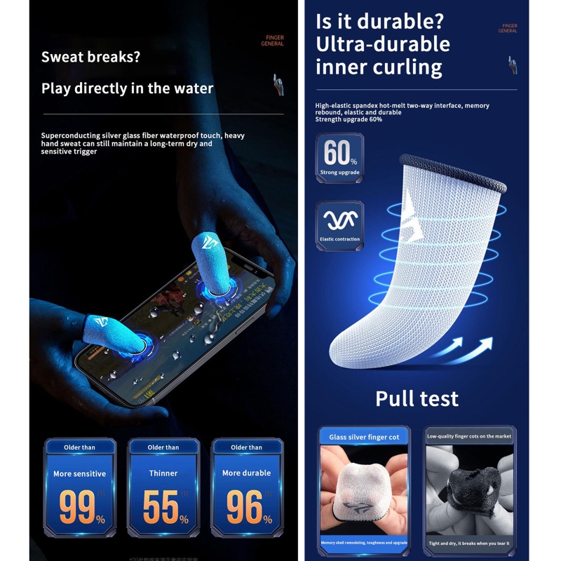 1 Pair Gamer Finger Sleeves Sw – обзор и цена Graphic Tablet Accessories