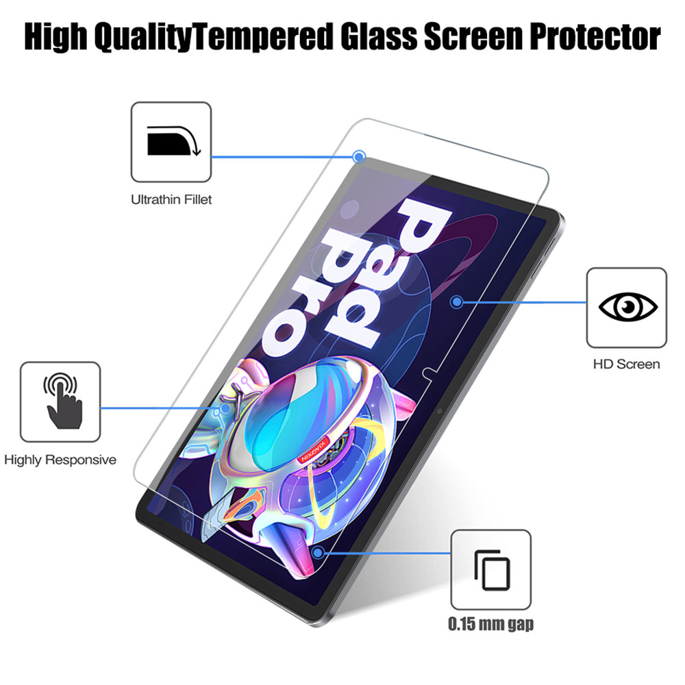 2PCS Tempered Glass Screen Pro – обзор и цена Lenovo Tablet P12 Accessories