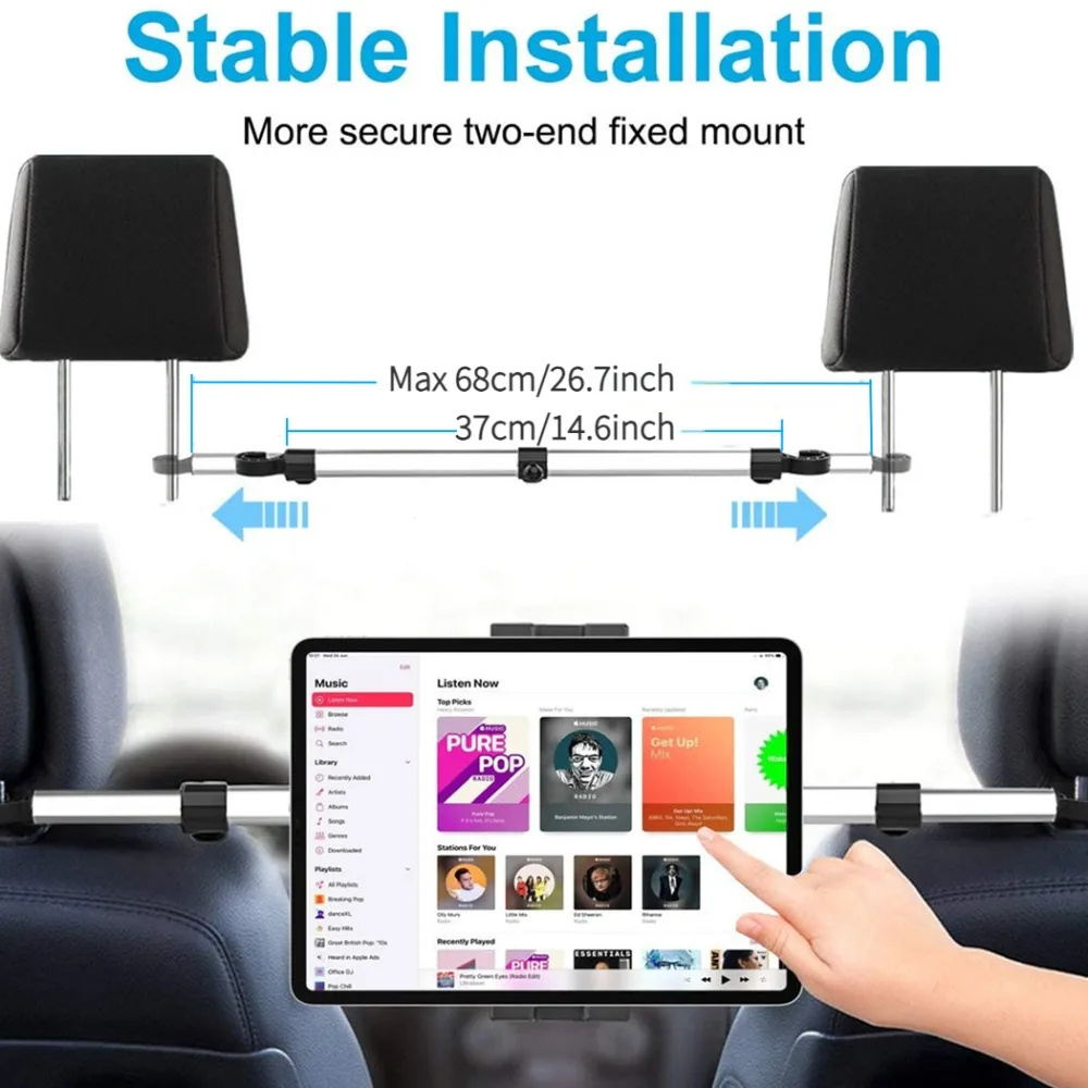 13'' Car Headrest Tablet Mount – обзор и цена Tablet Reading Accessories
