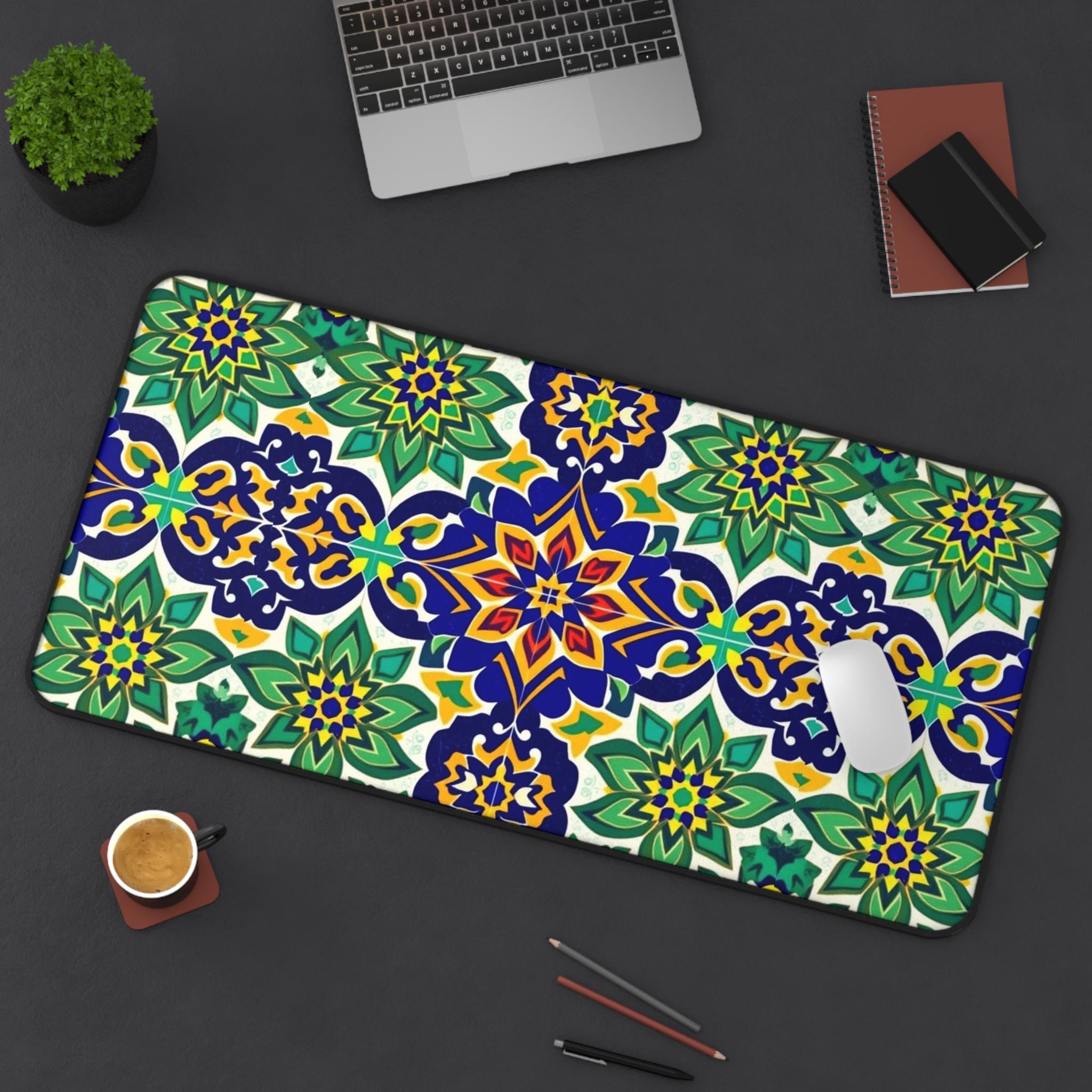 Colorful Floral Table Mat, Sty – обзор и цена Office Table Accessories Unique