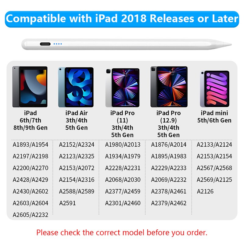 For Apple Pencil Palm Rejectio – обзор и цена Ipad Pencil Stylus